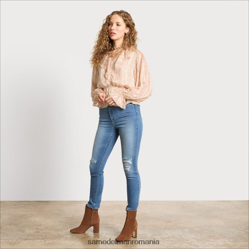 Sam Edelman îmbrăcăminte gardenie femei top cu mânecă lungă Vermont HN448Z1293