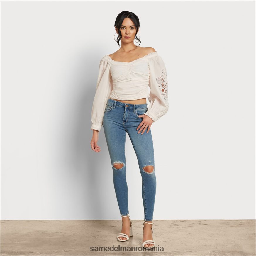 Sam Edelman îmbrăcăminte gardenie femei top cu mânecă lungă stevie ruch HN448Z1178