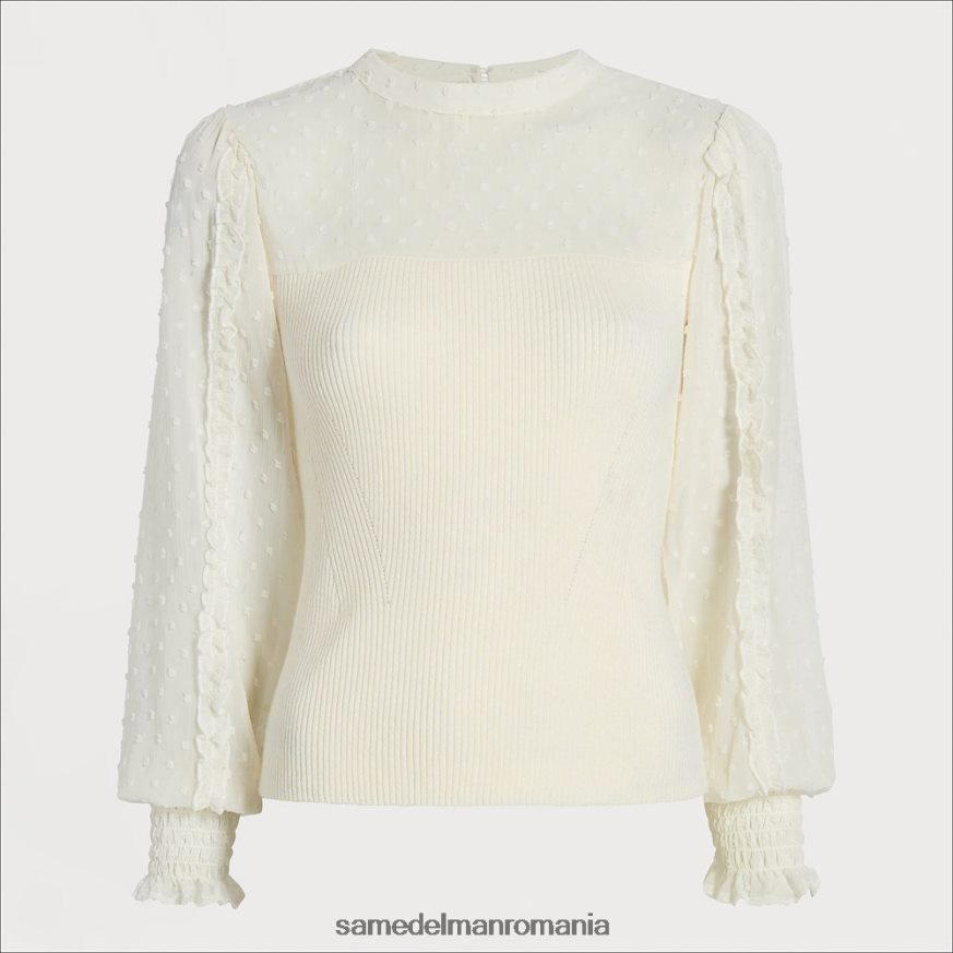 Sam Edelman îmbrăcăminte gardenie femei top julian cu maneca lunga HN448Z1270