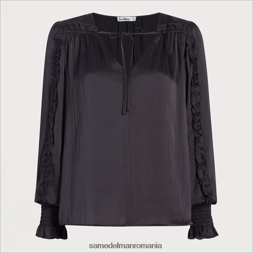 Sam Edelman îmbrăcăminte negru crepuscular femei top varick cu maneca lunga HN448Z1246