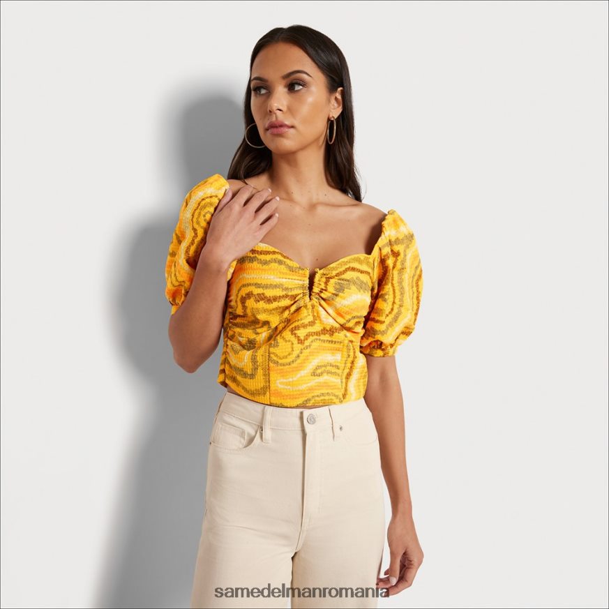 Sam Edelman îmbrăcăminte wrm caise femei top cu mânecă scurtă Karen HN448Z1216