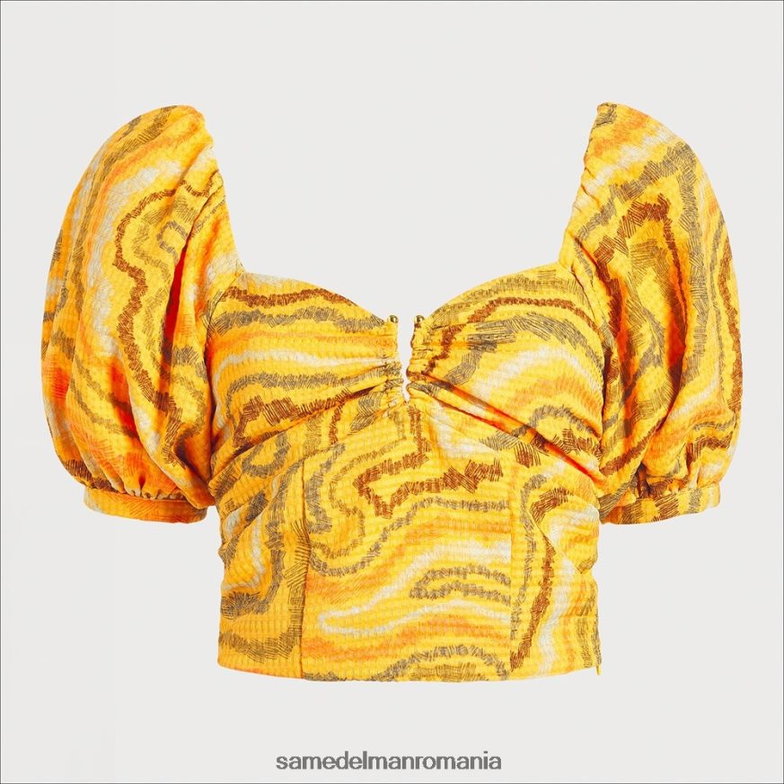 Sam Edelman îmbrăcăminte wrm caise femei top cu mânecă scurtă Karen HN448Z1216