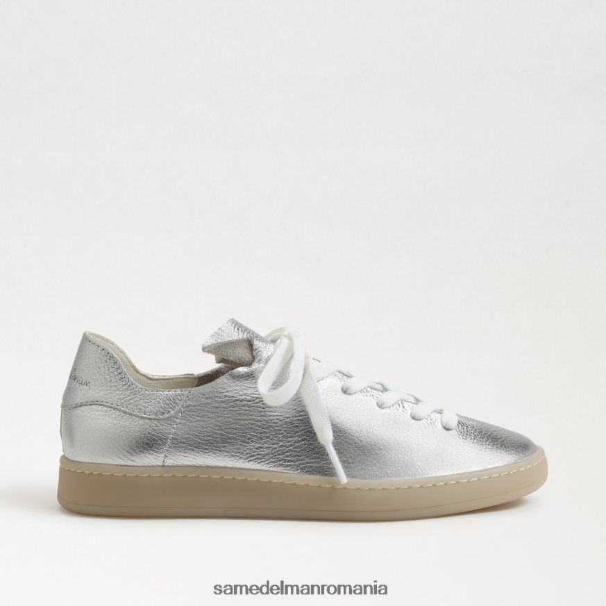 Sam Edelman încălţăminte argint moale femei adidași cu șireturi Jaxon HN448Z531