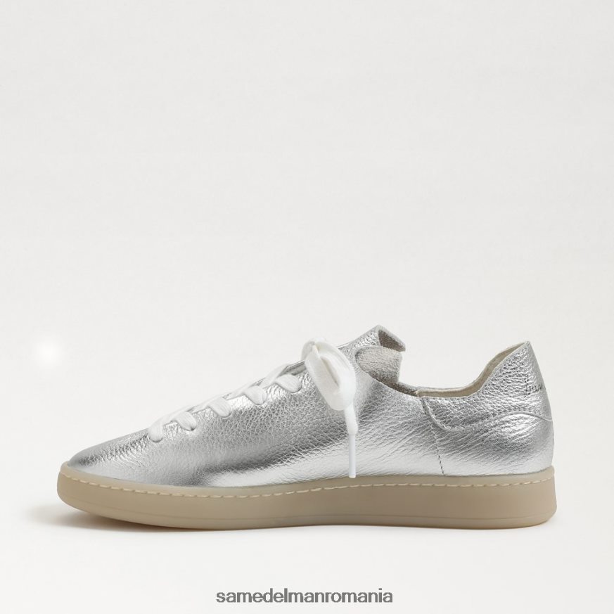 Sam Edelman încălţăminte argint moale femei adidași cu șireturi Jaxon HN448Z531