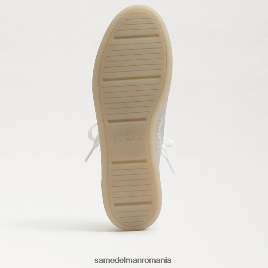 Sam Edelman încălţăminte argint moale femei adidași cu șireturi Jaxon HN448Z531