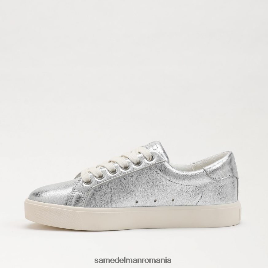 Sam Edelman încălţăminte argint moale femei adidași cu șireturi etil HN448Z344