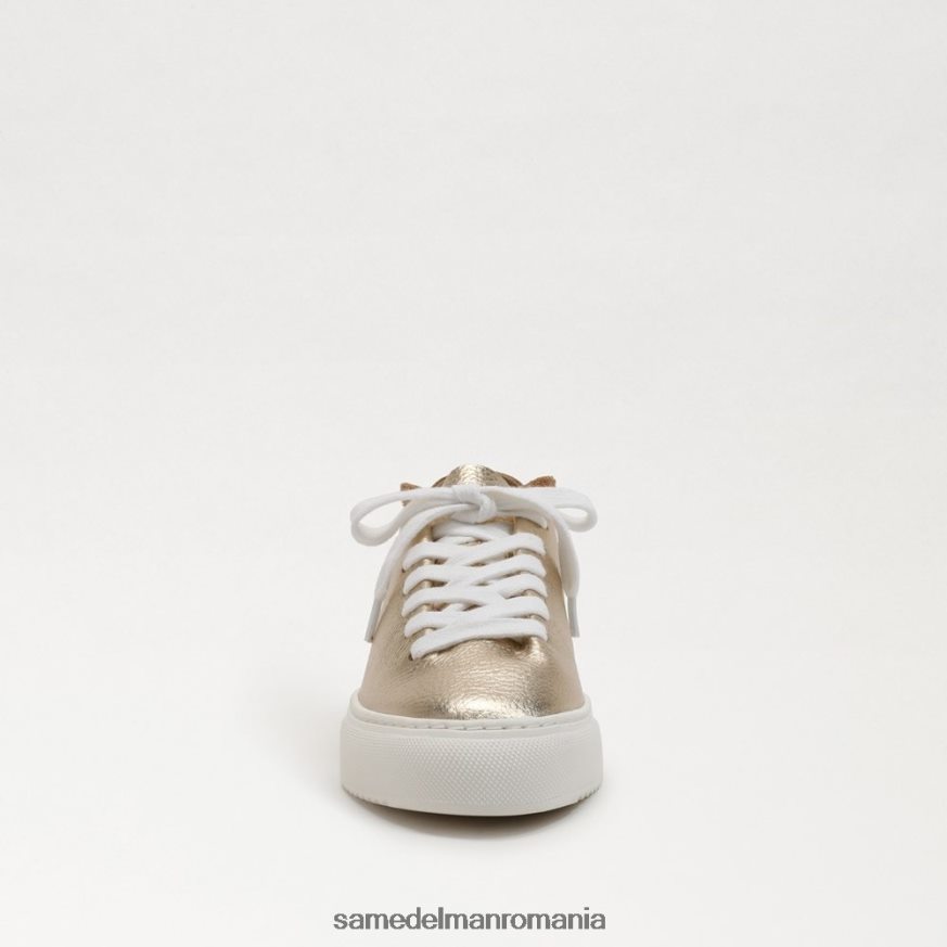 Sam Edelman încălţăminte aur femei pantofi sport cu șireturi HN448Z310