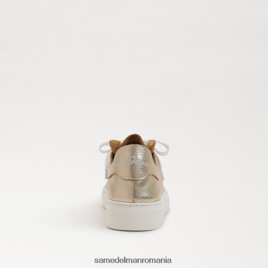 Sam Edelman încălţăminte aur femei pantofi sport cu șireturi HN448Z310