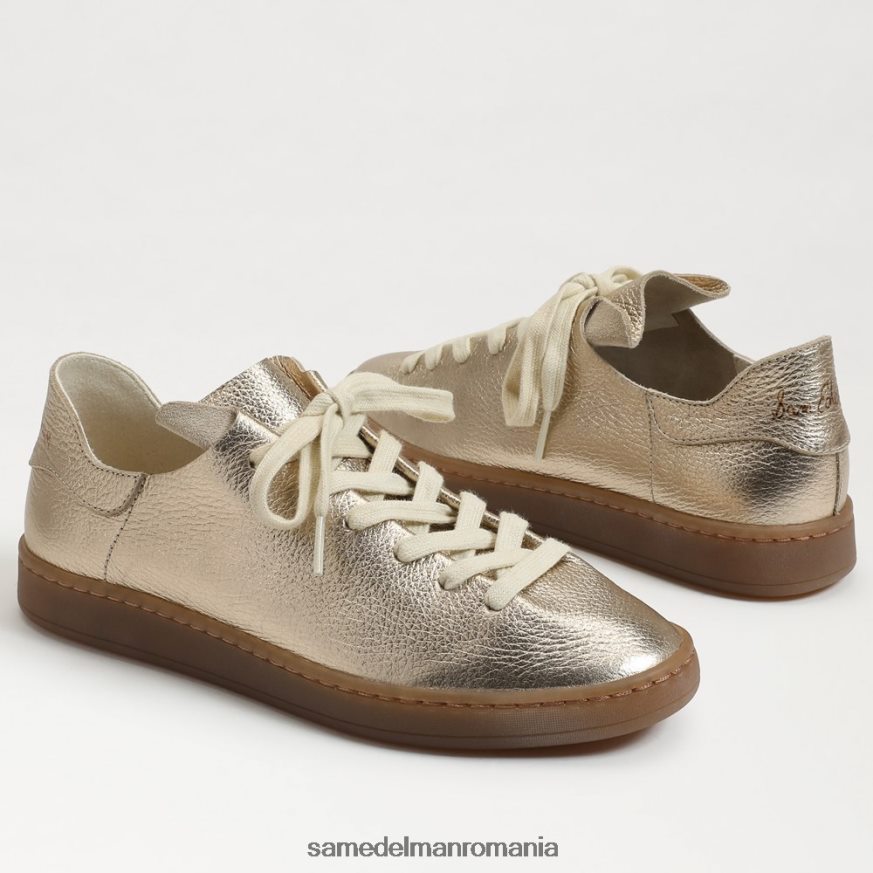 Sam Edelman încălţăminte aur topit femei adidași cu șireturi Jaxon HN448Z532