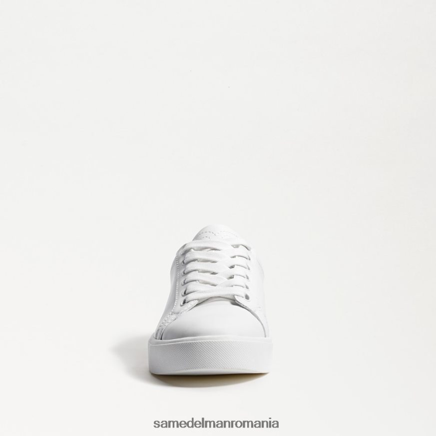Sam Edelman încălţăminte piele albă femei adidași cu șireturi etil HN448Z342
