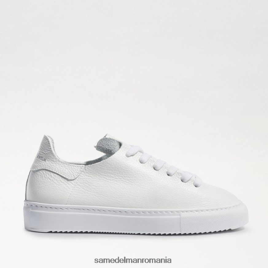 Sam Edelman încălţăminte piele albă femei pantofi sport cu șireturi HN448Z309