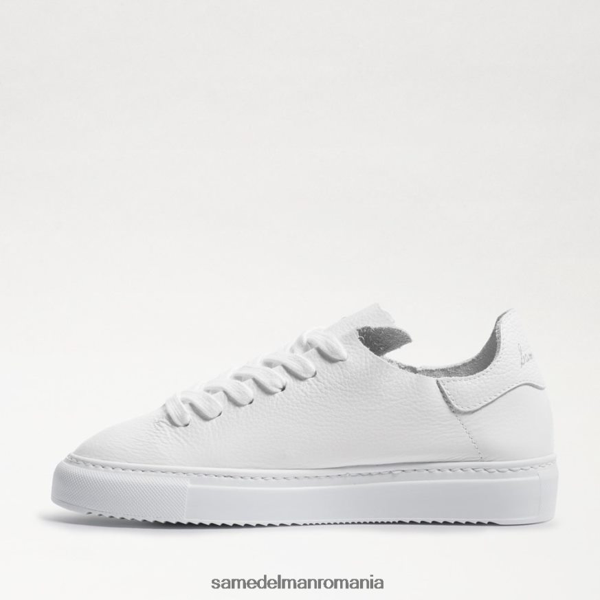 Sam Edelman încălţăminte piele albă femei pantofi sport cu șireturi HN448Z309