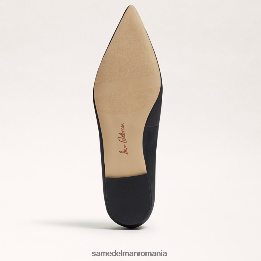 Sam Edelman încălţăminte țesătură neagră femei wanda tour vârful ascuțit plat HN448Z271
