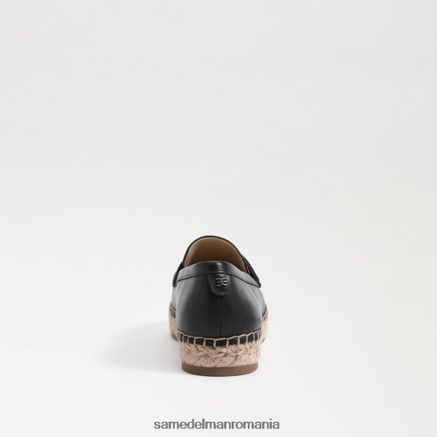 Sam Edelman încălţăminte piele neagra femei loafer plat kai espadrile HN448Z202