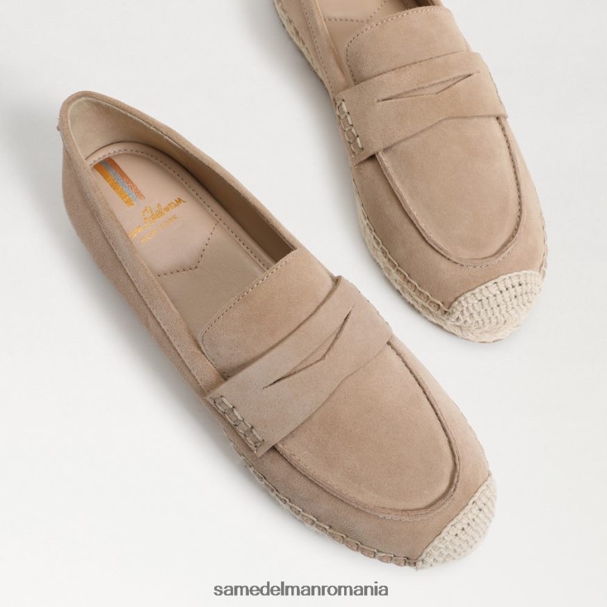 Sam Edelman încălţăminte toscan taupe femei loafer plat kai espadrile HN448Z205