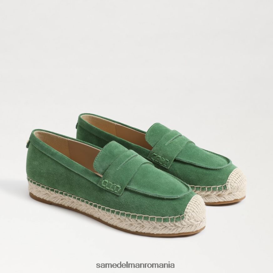 Sam Edelman încălţăminte verde cimbru femei loafer plat kai espadrile HN448Z204