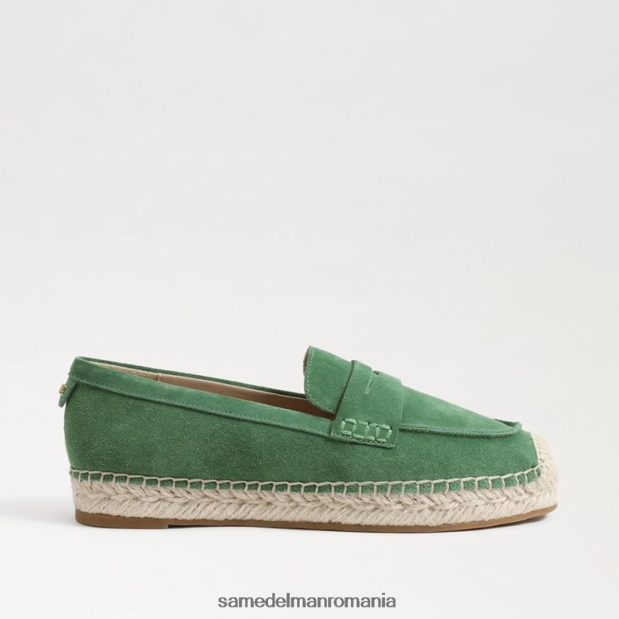 Sam Edelman încălţăminte verde cimbru femei loafer plat kai espadrile HN448Z204
