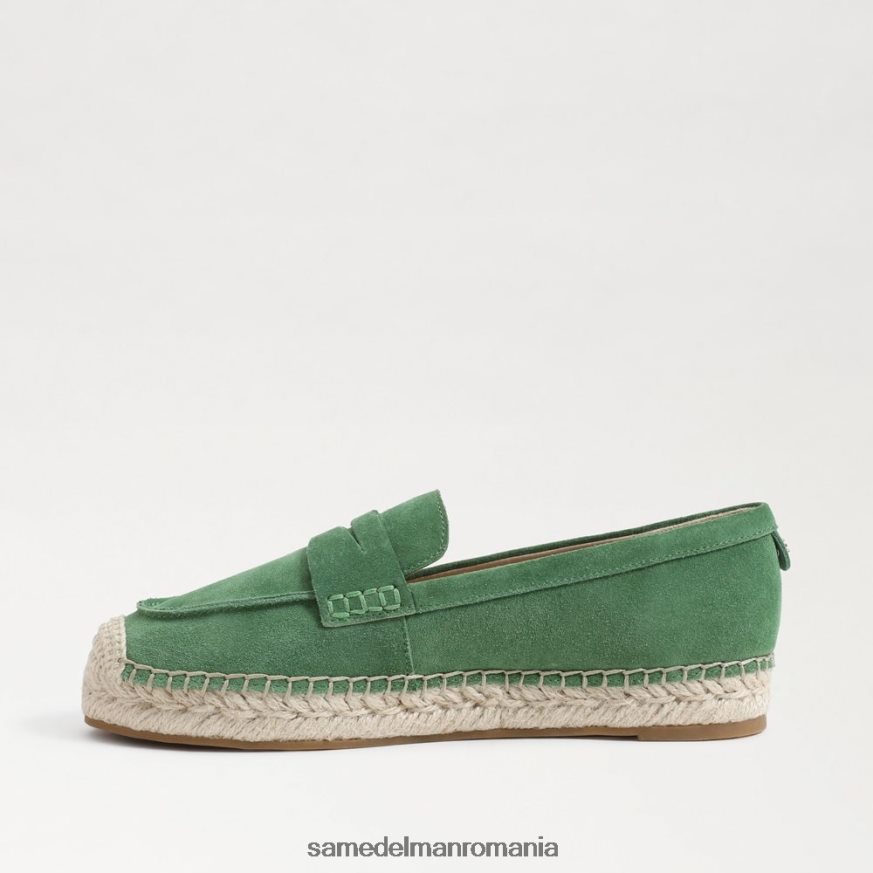 Sam Edelman încălţăminte verde cimbru femei loafer plat kai espadrile HN448Z204