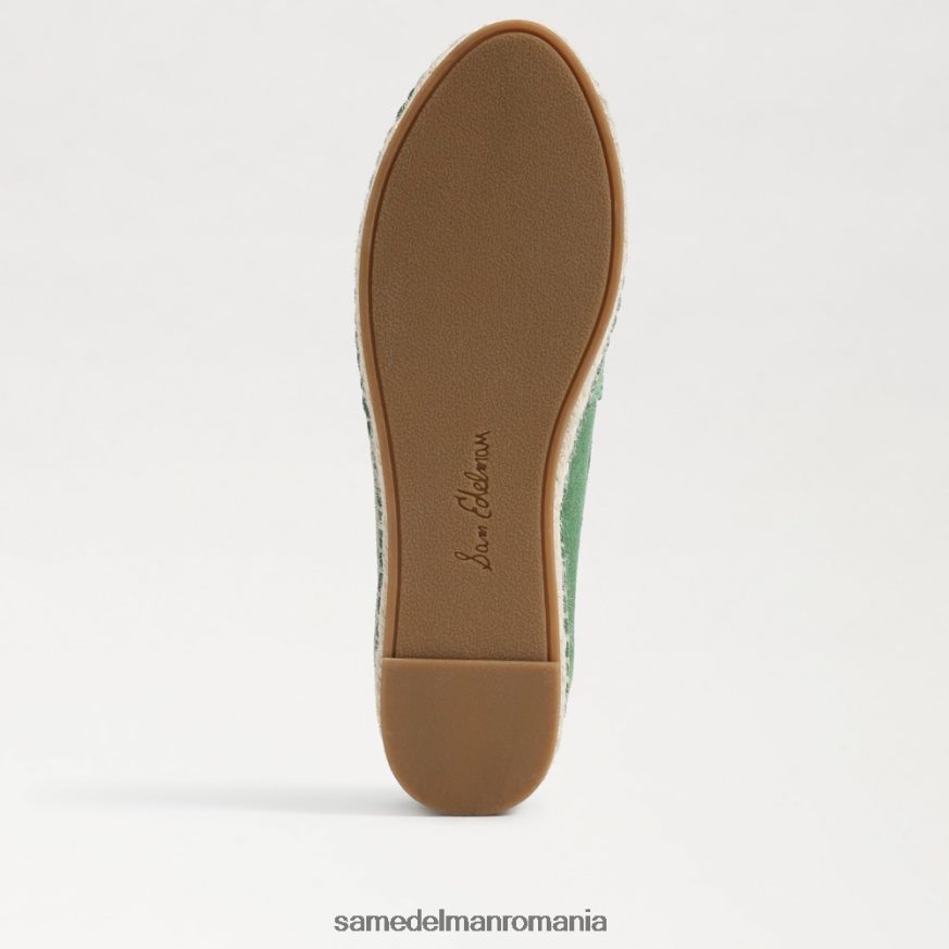 Sam Edelman încălţăminte verde cimbru femei loafer plat kai espadrile HN448Z204