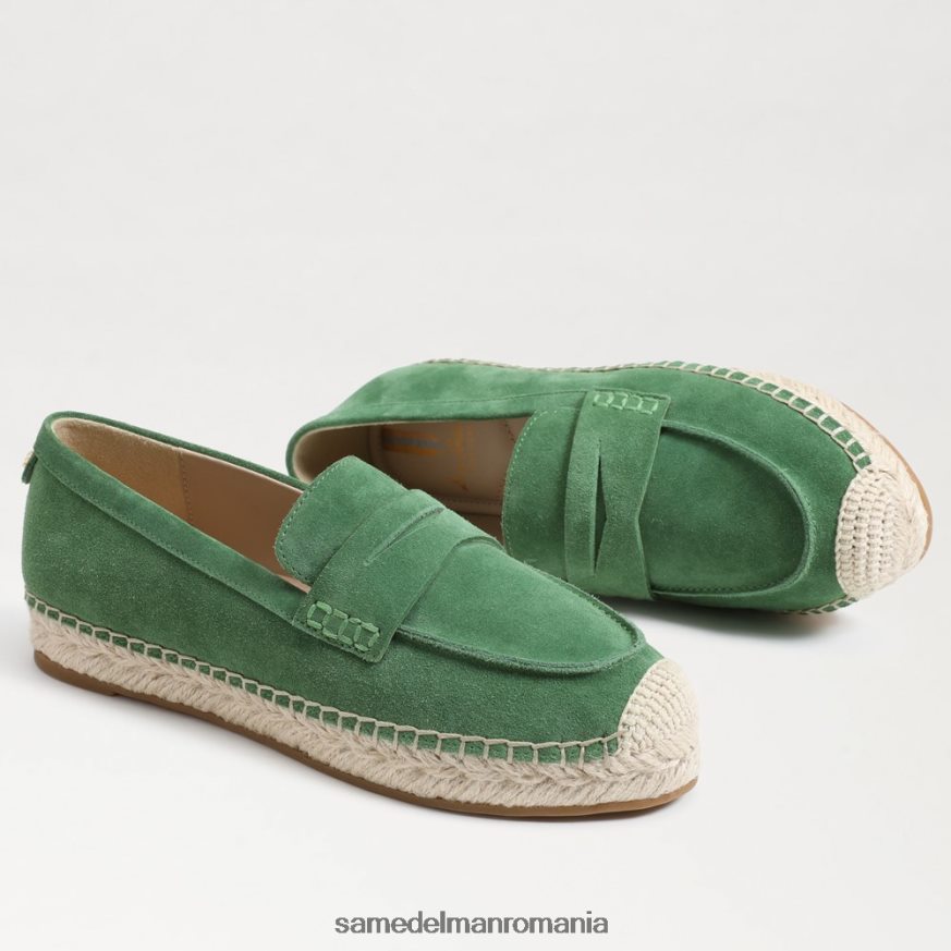 Sam Edelman încălţăminte verde cimbru femei loafer plat kai espadrile HN448Z204