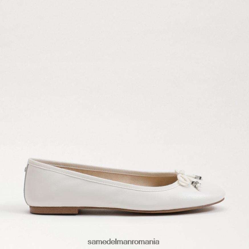 Sam Edelman încălţăminte alb strălucitor femei felicia luxe balet flat HN448Z287