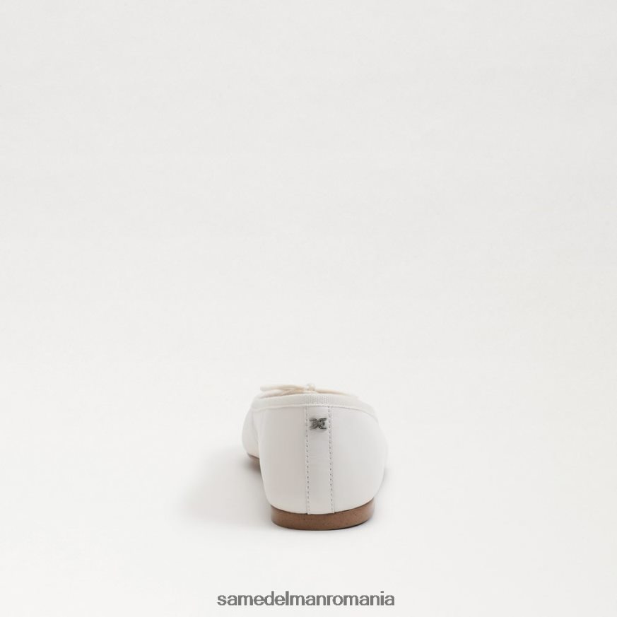 Sam Edelman încălţăminte alb strălucitor femei felicia luxe balet flat HN448Z287