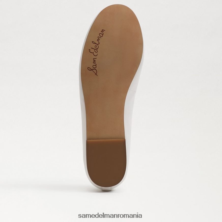 Sam Edelman încălţăminte alb strălucitor femei felicia luxe balet flat HN448Z287