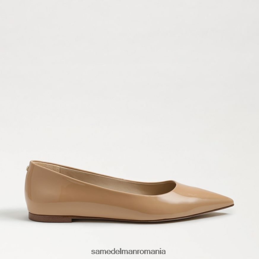Sam Edelman încălţăminte brevet de nisip auriu femei wanda deget ascutit plat HN448Z482