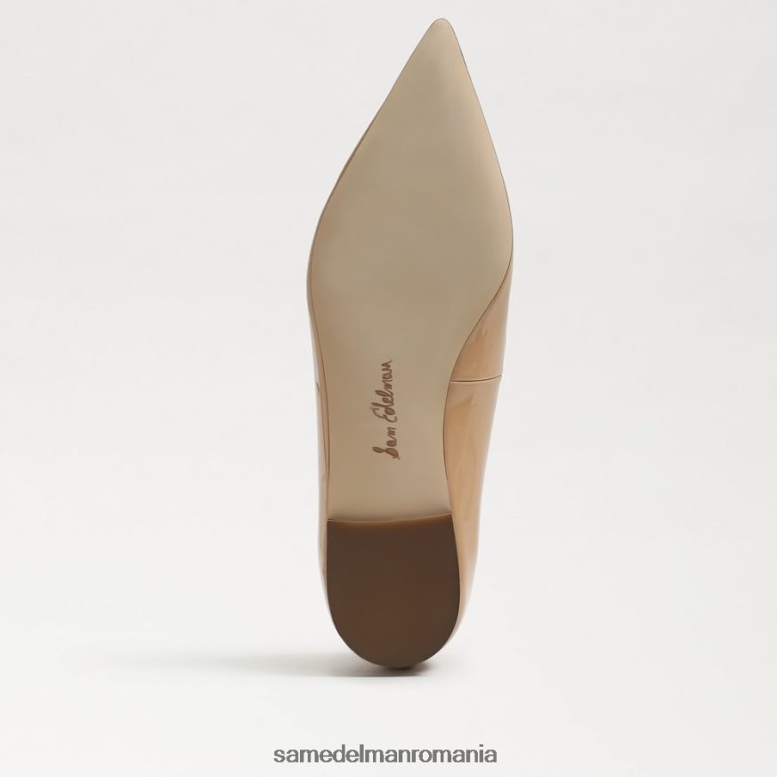 Sam Edelman încălţăminte brevet de nisip auriu femei wanda deget ascutit plat HN448Z482