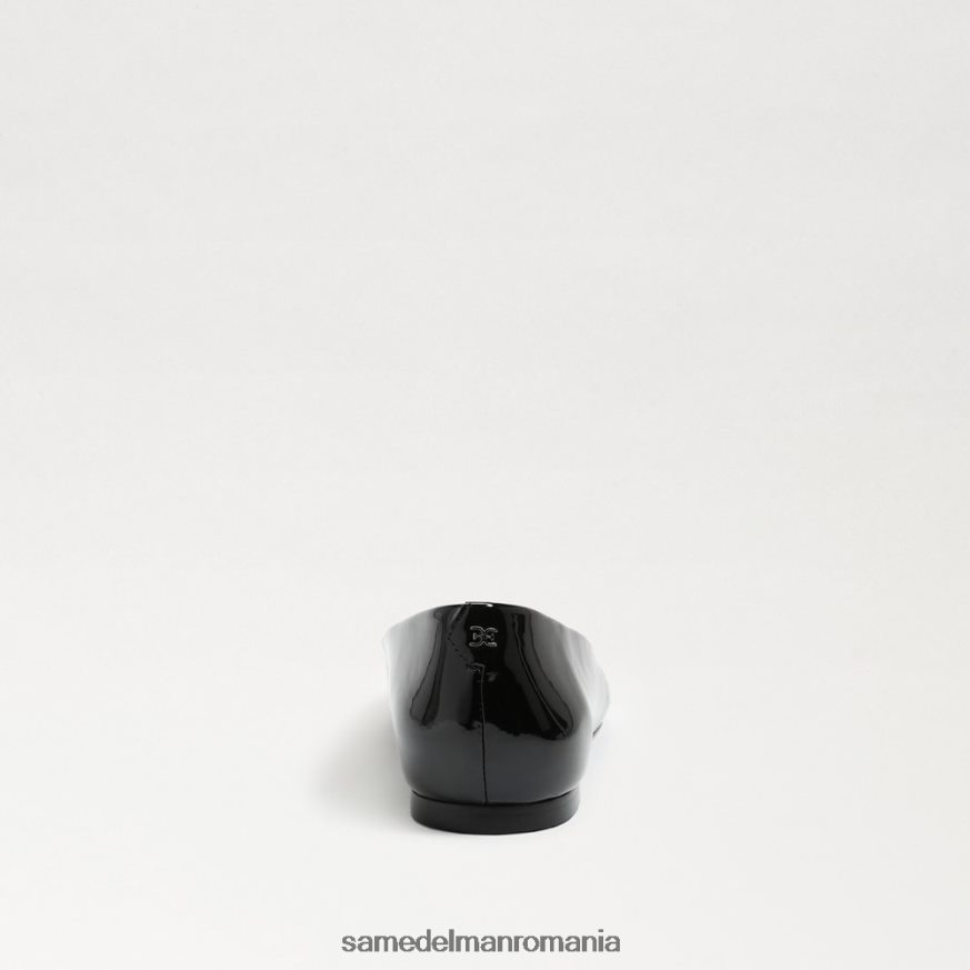 Sam Edelman încălţăminte brevet negru femei wanda deget ascutit plat HN448Z483