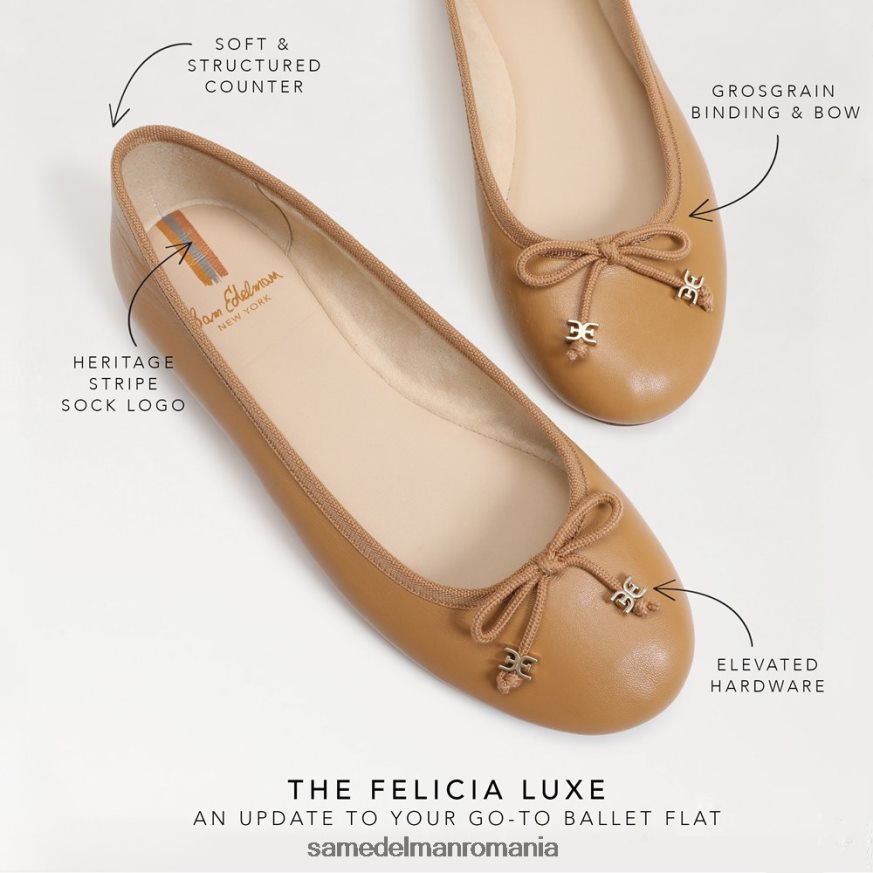 Sam Edelman încălţăminte buff bronz femei felicia luxe balet flat HN448Z288