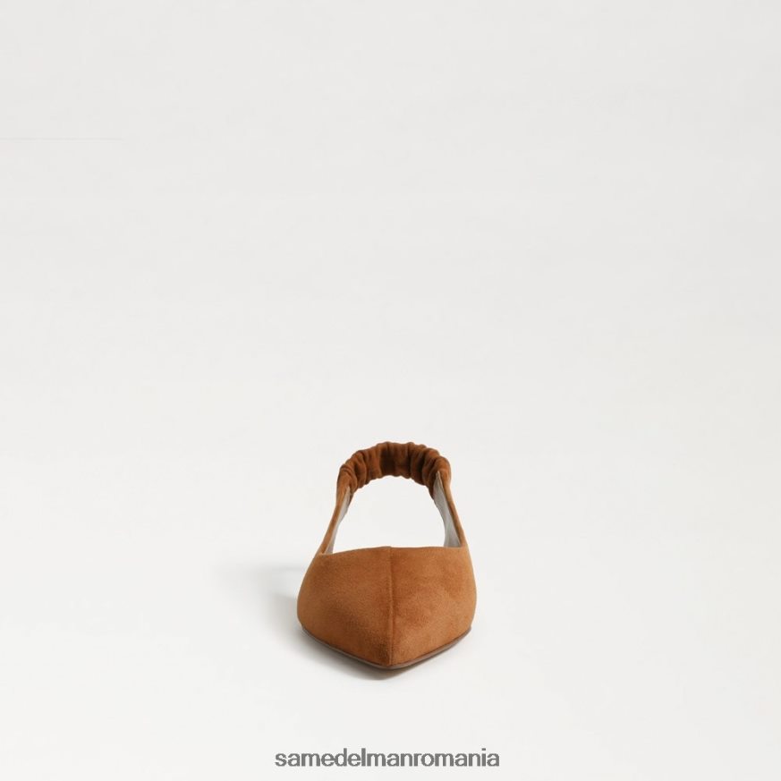 Sam Edelman încălţăminte maro de frontieră femei whitney slingback vârf ascuțit plat HN448Z739
