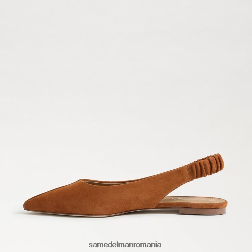 Sam Edelman încălţăminte maro de frontieră femei whitney slingback vârf ascuțit plat HN448Z739