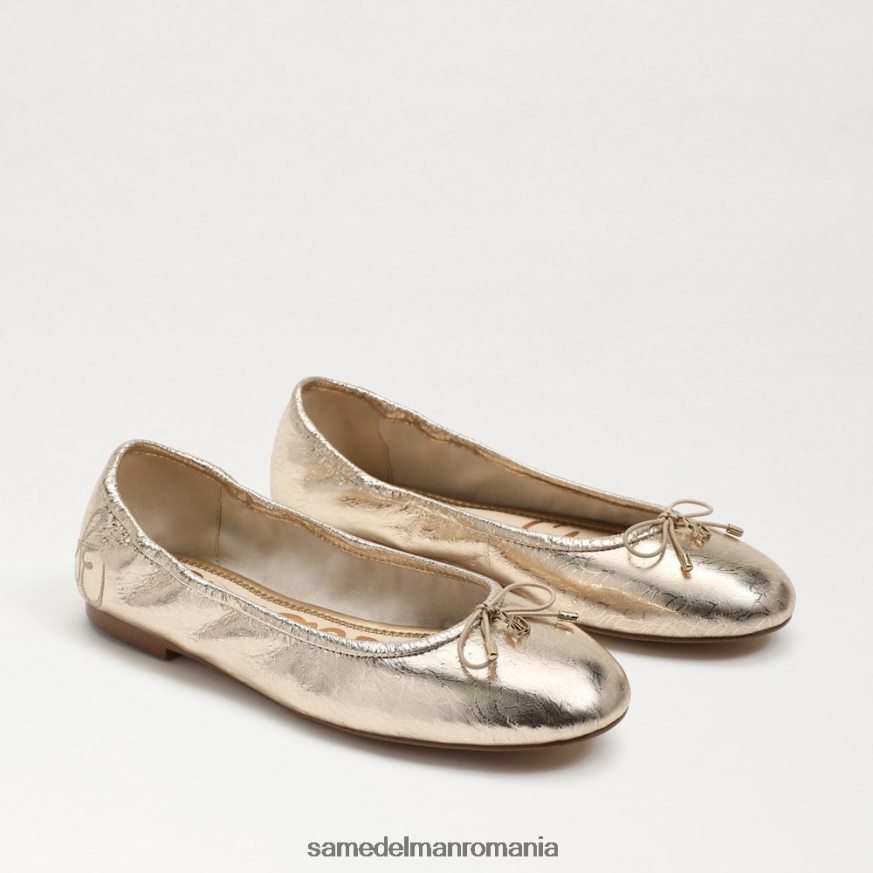 Sam Edelman încălţăminte piele cu frunze de aur femei felicia balet flat HN448Z129