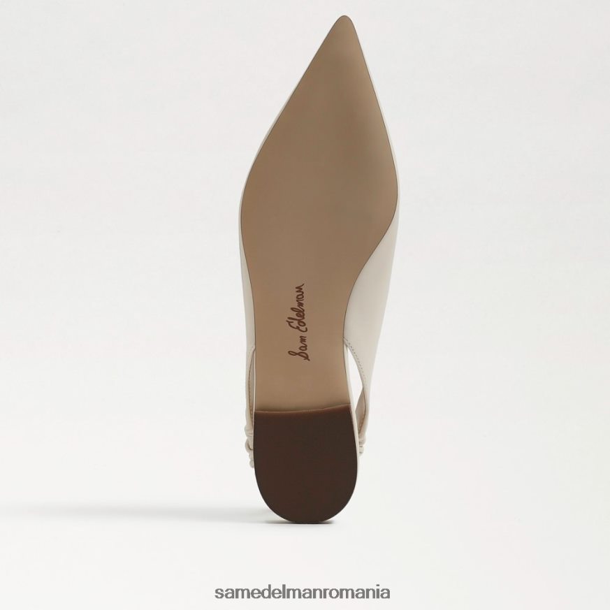 Sam Edelman încălţăminte piele de fildeș modernă femei whitney slingback vârf ascuțit plat HN448Z737