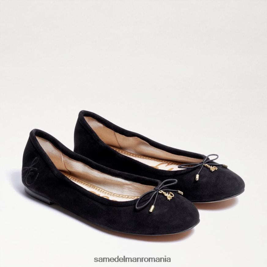 Sam Edelman încălţăminte piele intoarsa neagra femei felicia balet flat HN448Z133