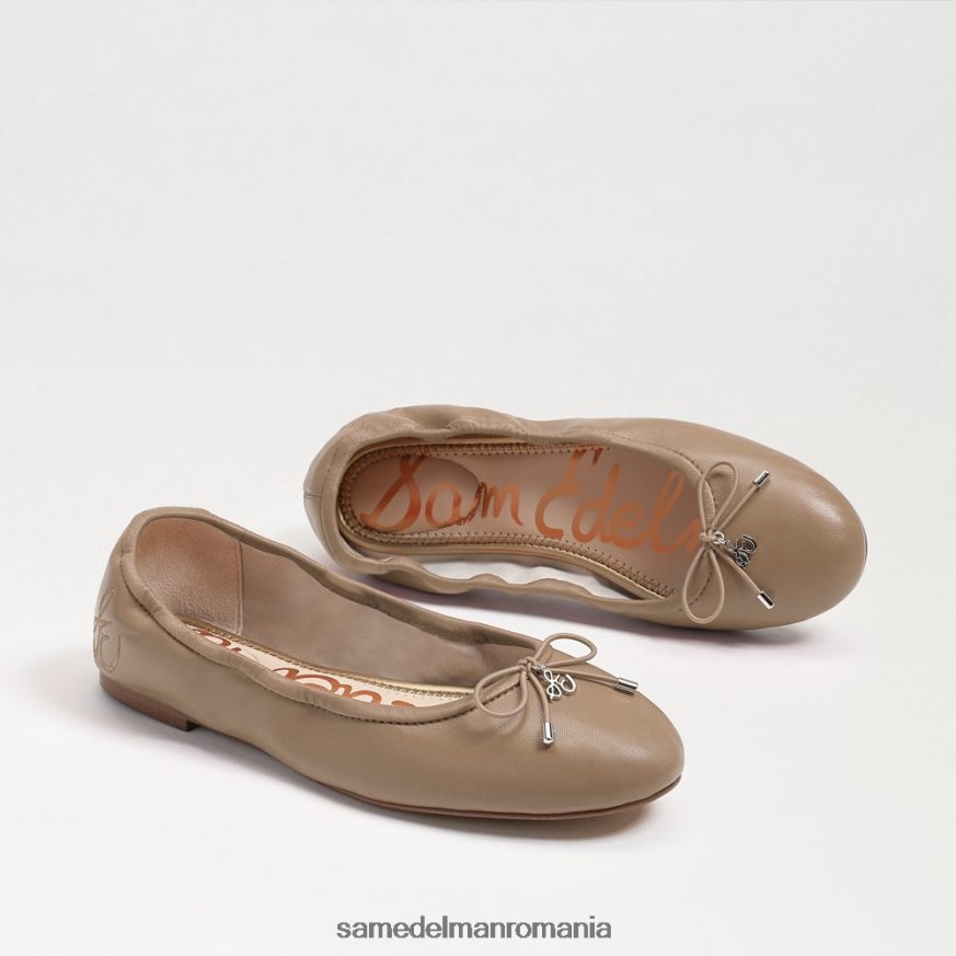 Sam Edelman încălţăminte piele moale bej femei felicia balet flat HN448Z125