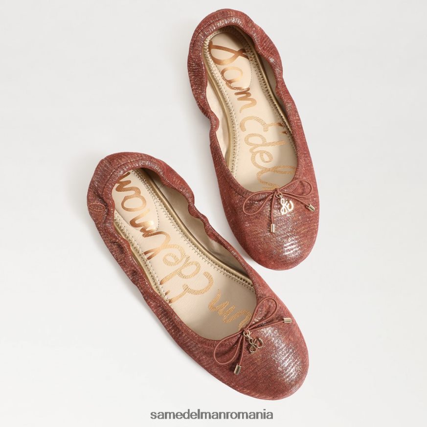 Sam Edelman încălţăminte roz ruginiu femei felicia balet flat HN448Z130