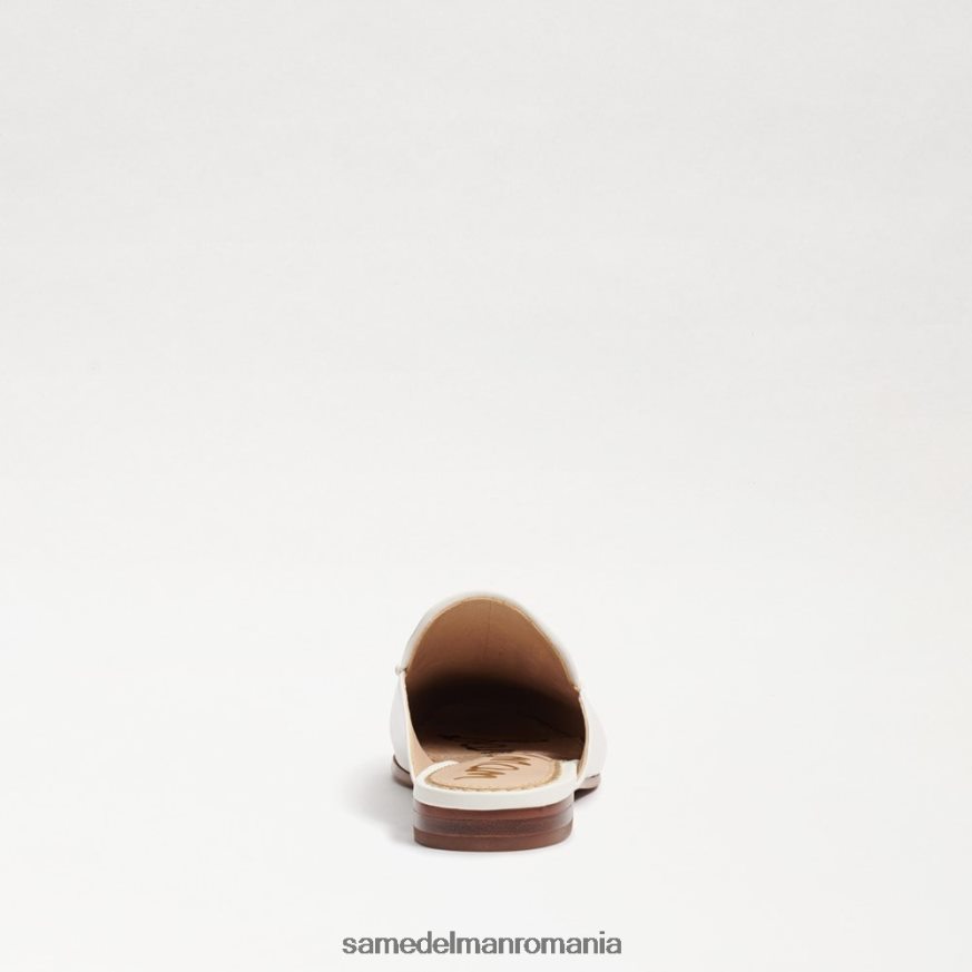 Sam Edelman încălţăminte piele albă strălucitoare femei Linnie bit mule HN448Z80