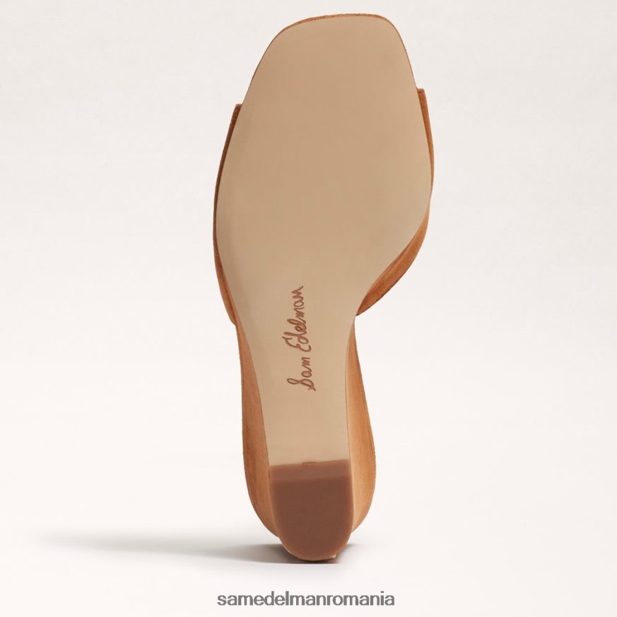 Sam Edelman încălţăminte piele intoarsa maro femei sandală cu pană Merrick HN448Z614