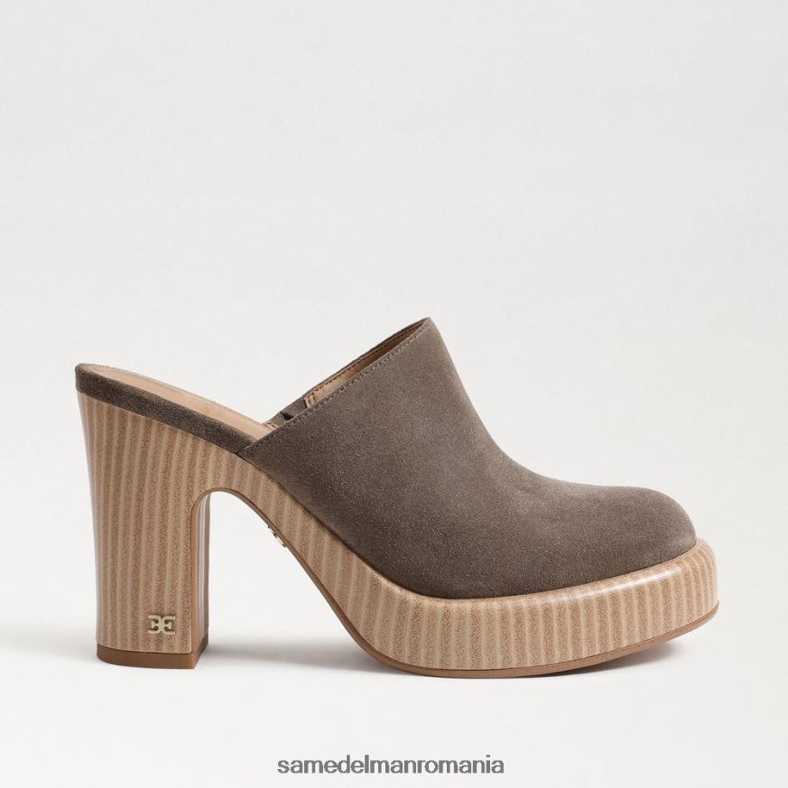 Sam Edelman încălţăminte piele intoarsa masline desert femei catâr cu toc shiloh HN448Z716