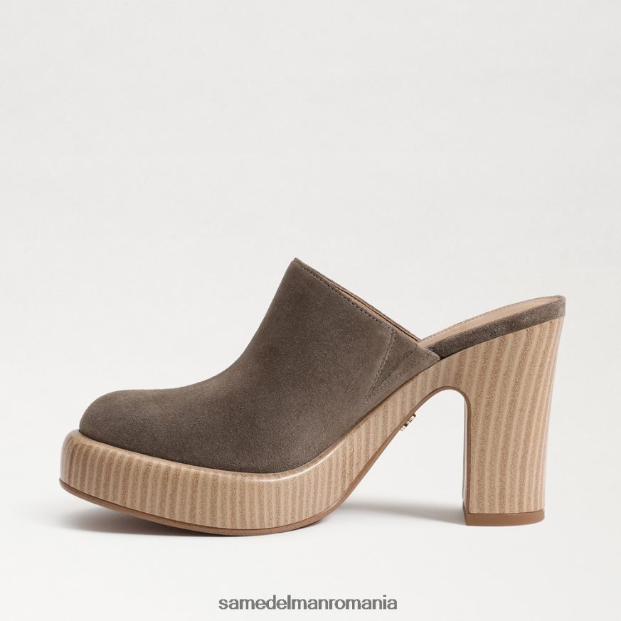 Sam Edelman încălţăminte piele intoarsa masline desert femei catâr cu toc shiloh HN448Z716