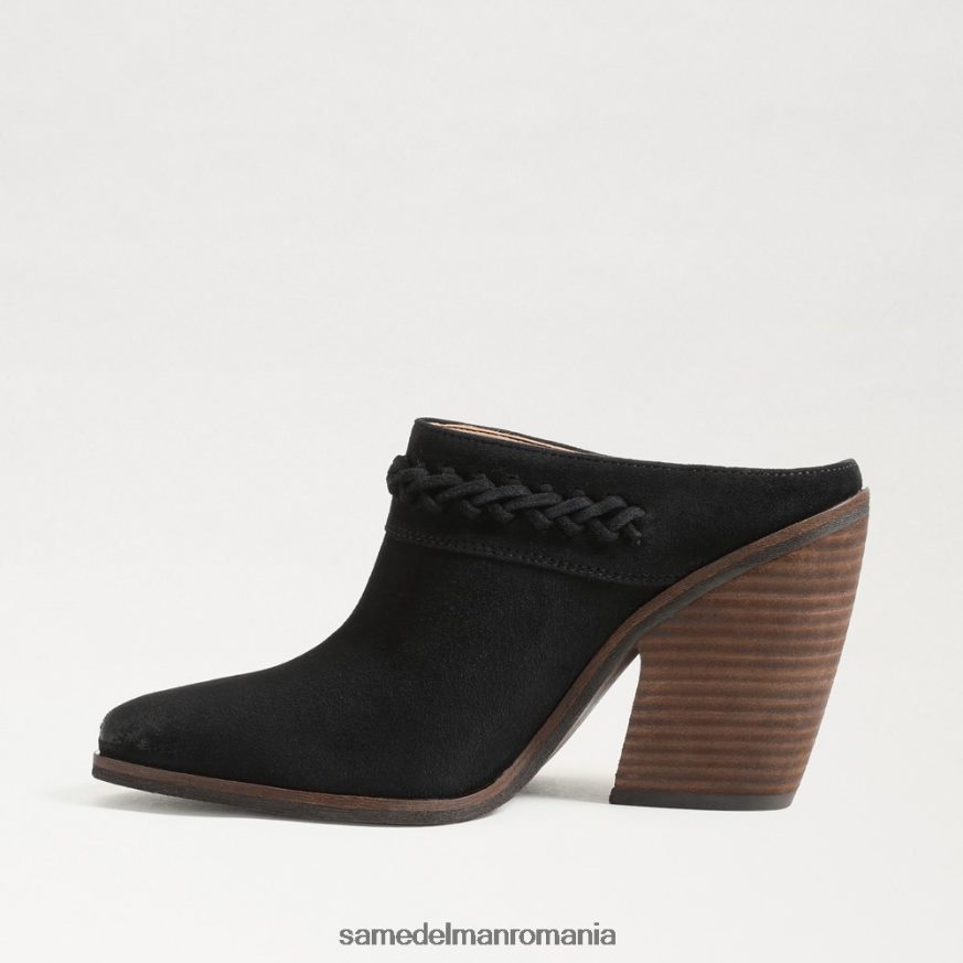 Sam Edelman încălţăminte piele intoarsa neagra femei alison western mule HN448Z882