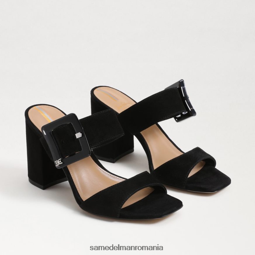 Sam Edelman încălţăminte piele intoarsa neagra femei dalton heel mule HN448Z565
