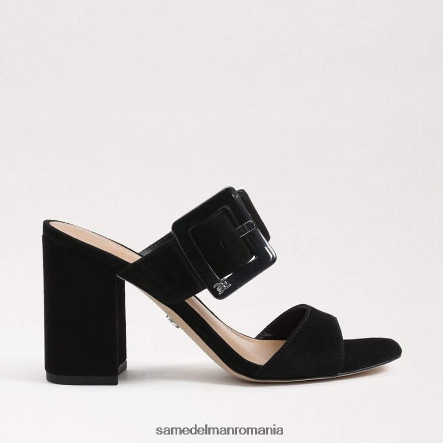 Sam Edelman încălţăminte piele intoarsa neagra femei dalton heel mule HN448Z565