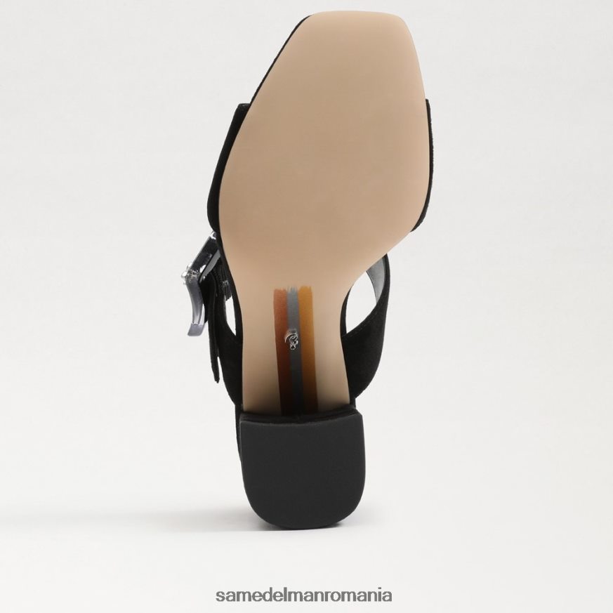 Sam Edelman încălţăminte piele intoarsa neagra femei dalton heel mule HN448Z565