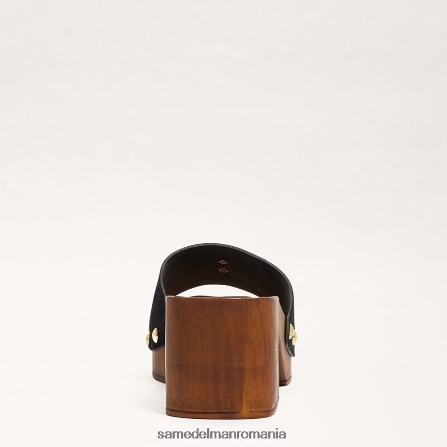 Sam Edelman încălţăminte piele intoarsa neagra femei francina mule sandal HN448Z520