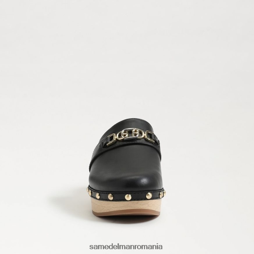 Sam Edelman încălţăminte piele neagra femei Kaye sabot HN448Z442