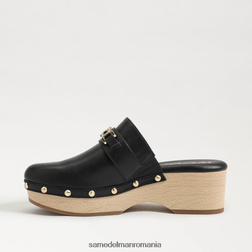 Sam Edelman încălţăminte piele neagra femei Kaye sabot HN448Z442