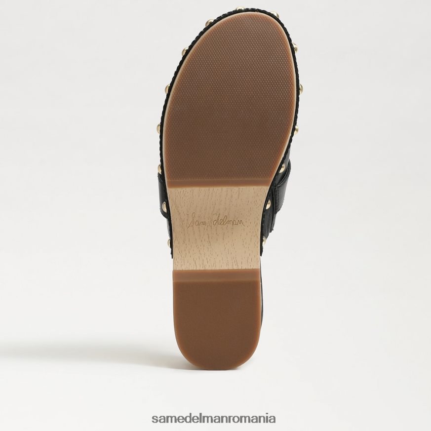 Sam Edelman încălţăminte piele neagra femei Kaye sabot HN448Z442